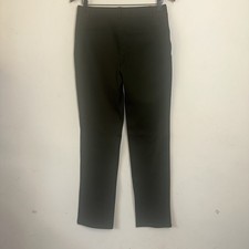 Quince Pants Women Medium Ultra Stretch Ponte Straight Leg 4 Pocket Green Office