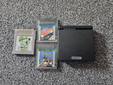Nintendo Game Boy Advance SP - Model AGS 001 - Black  + Games - No Charger