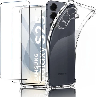 MEINCOVER | FULL BODY COVER SILIKON SCHUTZHÜLLE Handy Hülle / 2 x 9H Glas für Samsung Galaxy S25 S24 S23 S22 FE Ultra 5G