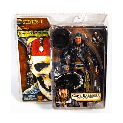 Neca Pirates of the Caribb  Captain Barbossa w/Cutlass, Jack the Monkey, P New