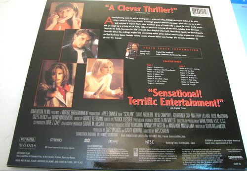 LASERDISC: SCREAM... SOMEONE'S TAKEN THEIR LOVE OF SCARY MOVIES TOO FAR! - Picture 2 of 2