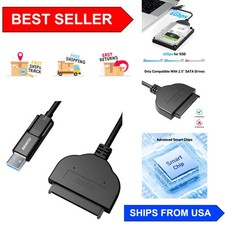High-Speed SATA to USB-C Adapter - 2in1 for 2.5'' HDD/SSD with 18-