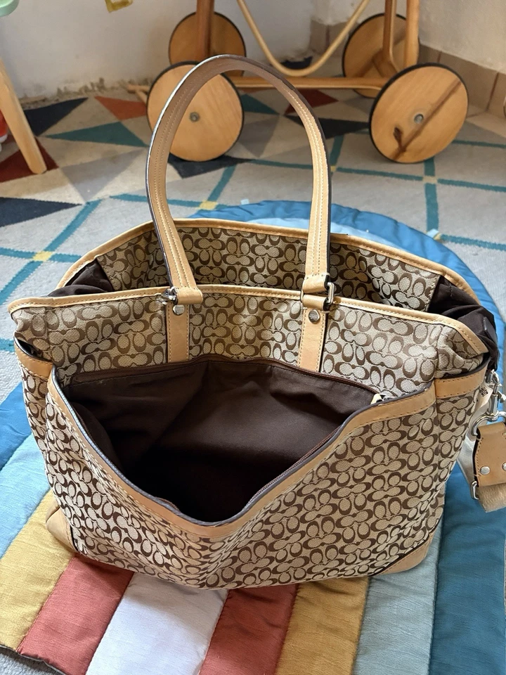 Rare Soho Coach Signature Vintage Diaper Bag - Image 4 of 4