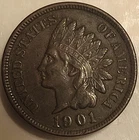 1901 1C Indian Head Penny Cent! Great Condition And Details! You Be The Judge!