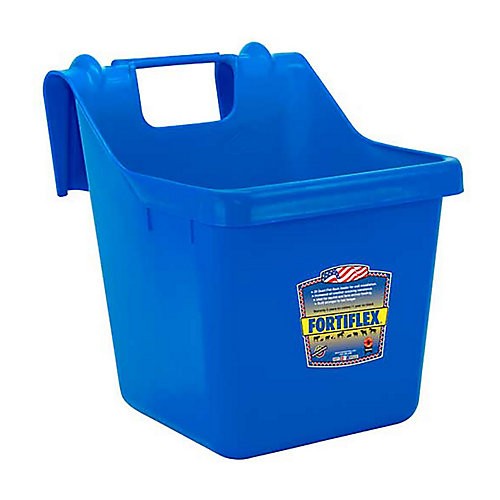 Fortiflex Hook Over Fence Feeder 16 Qt Blue