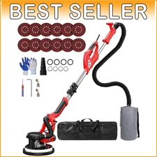 8-Amp Electric Drywall Sander with Vacuum System - Popcorn Ceiling Removal Tool