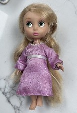 Disney Rapunzel Mini Animator Doll Toddler Pink Dress Baby 5" Tall Tangled 