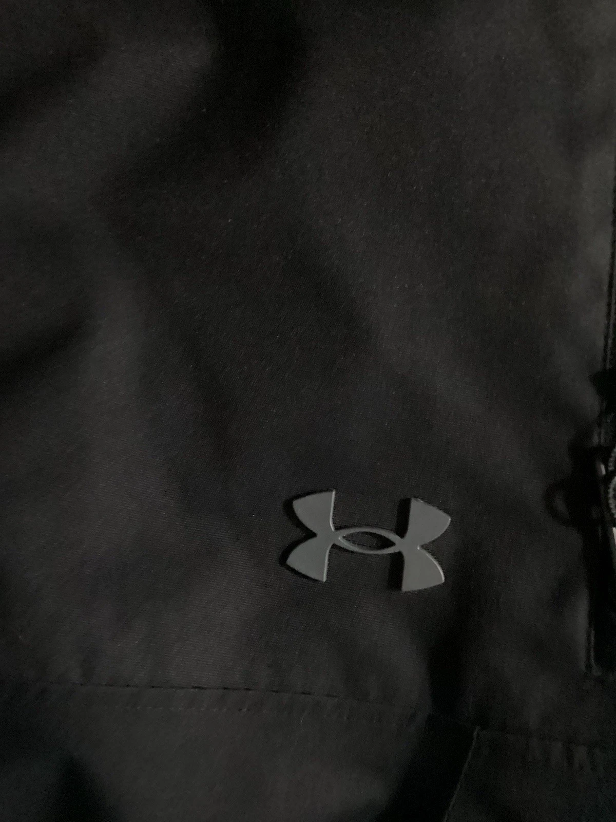 Under Armour Storm Men’s Black Hooded Full Zip Jacket w/ Pockets Short image 3