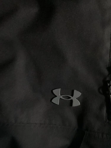 Under Armour Storm Men’s Black Hooded Full Zip Jacket w/ Pockets Short image 3