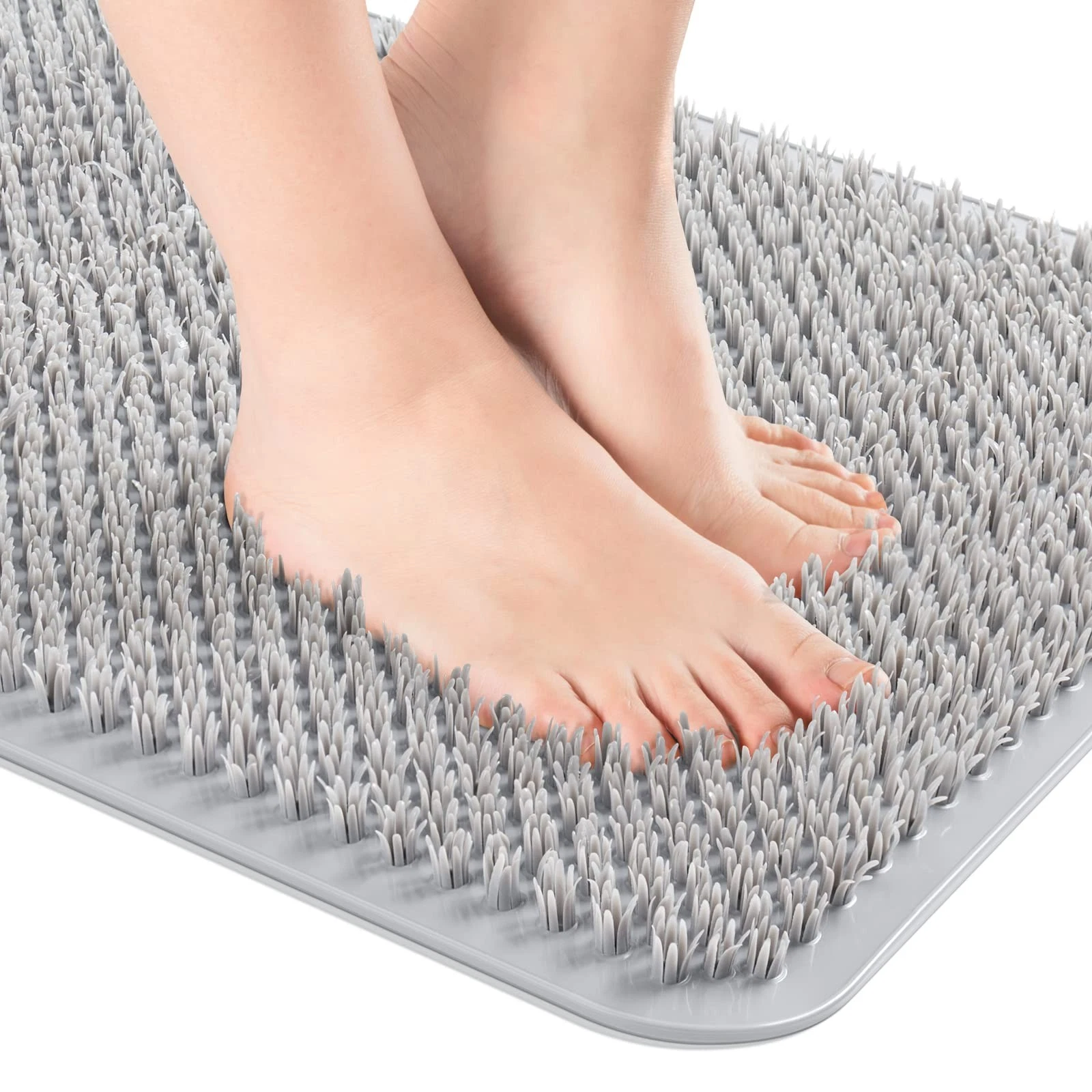 OTHWAY Non Slip Grassy Bathtub Mat : 25.6X13.4 inches Sturdy But Soft Bath Ma...