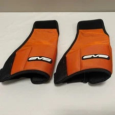 EVS Sports Protective Shin Guards Pads Orange Black Motocross ATV Dirt Bike