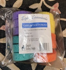 Horse Tack Sponges 12 Count Assorted Colors Equi-Essentials Rainbow
