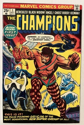 Champions 1 Marvel Comics 1975 9.2 Near Mint- Origin & 1st app. The Champions