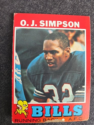 #ad 1971 Topps O.J. Simpson #260 $25.00