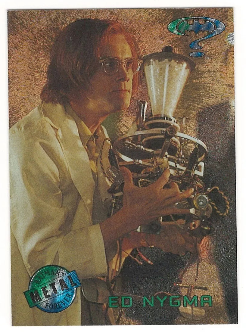 1995 Batman Forever Fleer Metal DC Movie Preview #3 Ed Nygma Jim Carrey