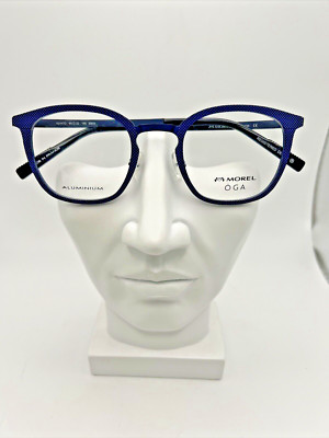 Morel OGA Aluminum 10147O Designer Eyeglasses Frames Blue BB05 49-22-145