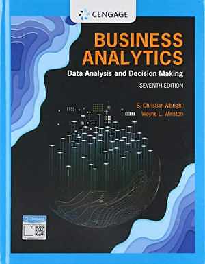 Business Analytics: Data Analysis & - Hardcover, by Albright S.; Winston - Good