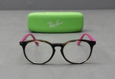 Ray Ban RB1554 Girl's/Children Brown Tortoise/Pink Round Eye Glass Frames Case