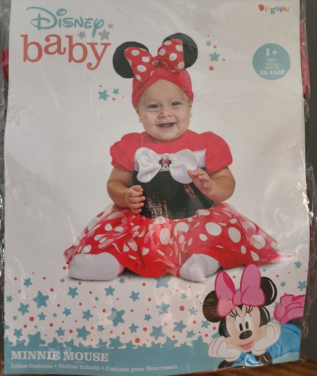 Disney Baby Minnie Mouse Red Posh Dress Infant Halloween Costume 12-18  Months