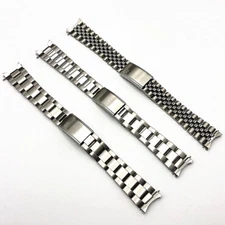 19mm Curved End Metal Bracelet Watch Band Strap For Snxs80/79//75/73/79k/77k