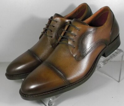 158032 SP50 HAWTHORN CAP TOE MEN'S SHOES M TAN LEATHER JOHNSTON MURPHY 