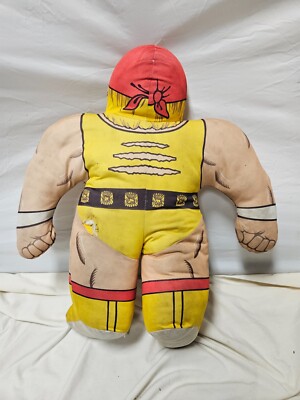 Tonka Hulk Hogan WWF Wrestling Buddy Plush Pillow 1990s Vintage