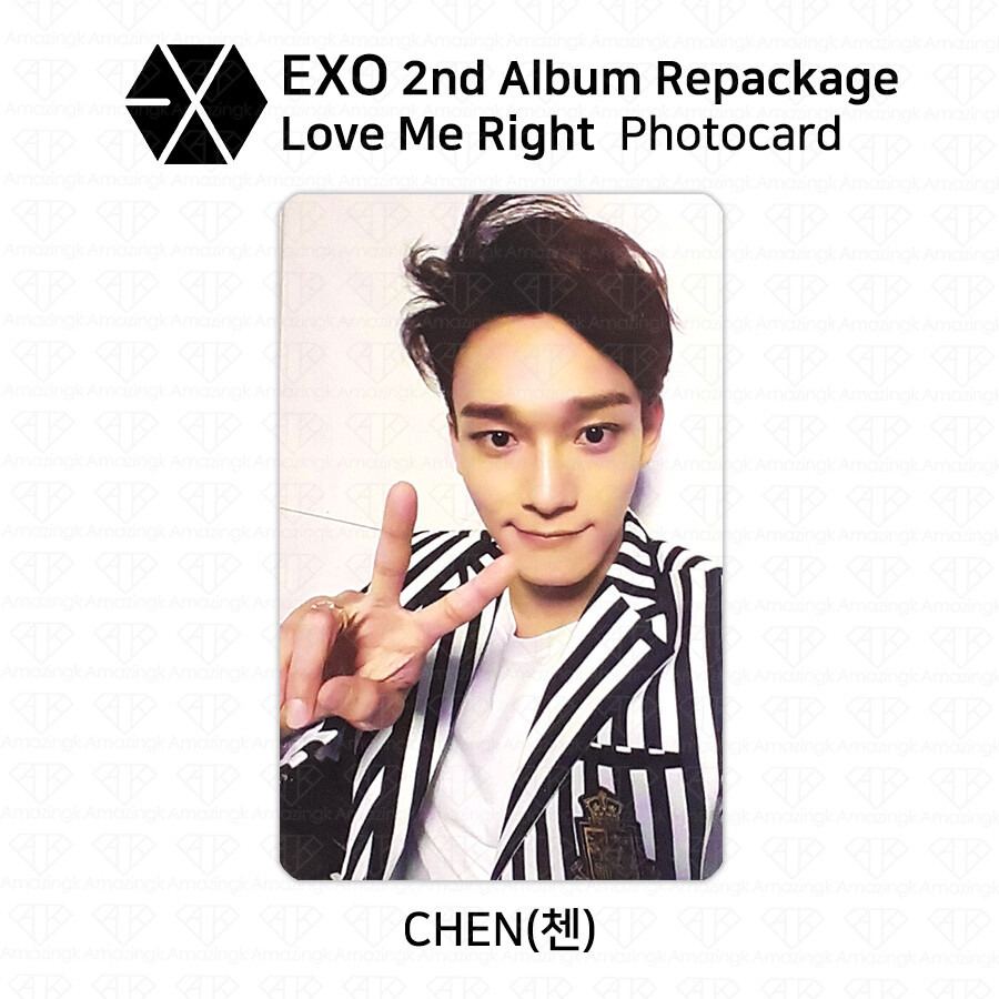 EXO 2nd Album Repackage Love Me Right Official Photocard Korean