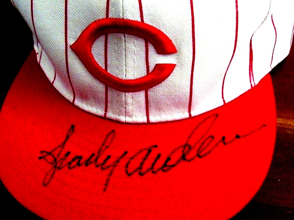 SPARKY ANDERSON HOF REDS TIGERS MGR SIGNED AUTO NEW ERA PRO FIELD CAP HAT JSA  - Image 2 of 3