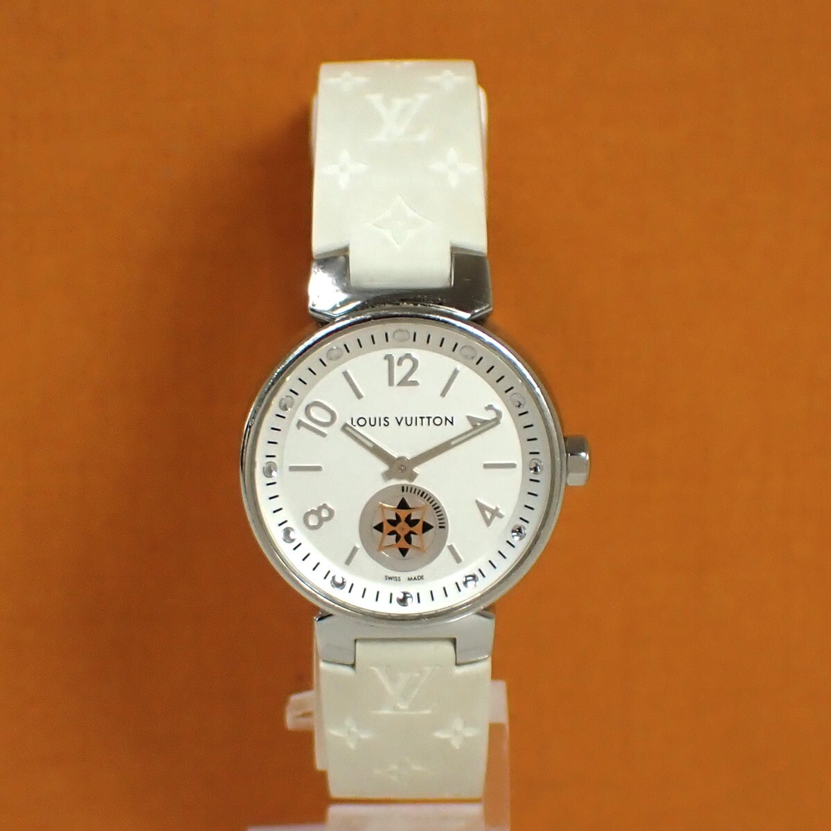 LOUIS VUITTON Tambour Moon Star Q8J10 Silver Dial Quartz Ladies Watch Louis Vuitton Tambour Moon Star Q8J10 Quartz Wristwatch ref  main image 4