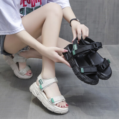 Women Summer Open Toe Wedge Heel Casual Platform Sport