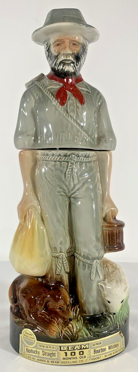 0 Beam Decanter Months Old - Jim EMPTY old MORTIMER Whiskey