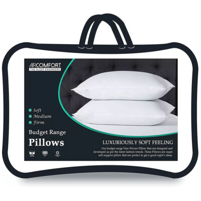 AirComfort Anti-Allergie 1er, 2er, 4er Pack Baumwollmischung Tiefschlafkissen - 46x74cm