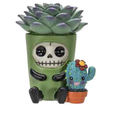 PT Furry Bones Echy the Succulent Cactus Plant Skull Resin Mini Figure