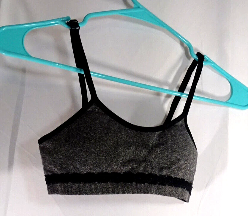 Girls Justice Sports Bra Size 28 Gray