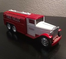 1992 ERTL 1930 Diamond "T" Tanker Truck Bank TRUE VALUE HARDWARE Die-Cast Metal