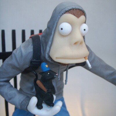 Banksy graffiti Art Action Figure rare Vinyl Toy by Mike
