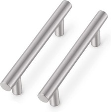 15 Pcs Heavy Duty Solid Stainless Steel T-BAR Handles 96mm/156mm -BRUSHED NICKEL