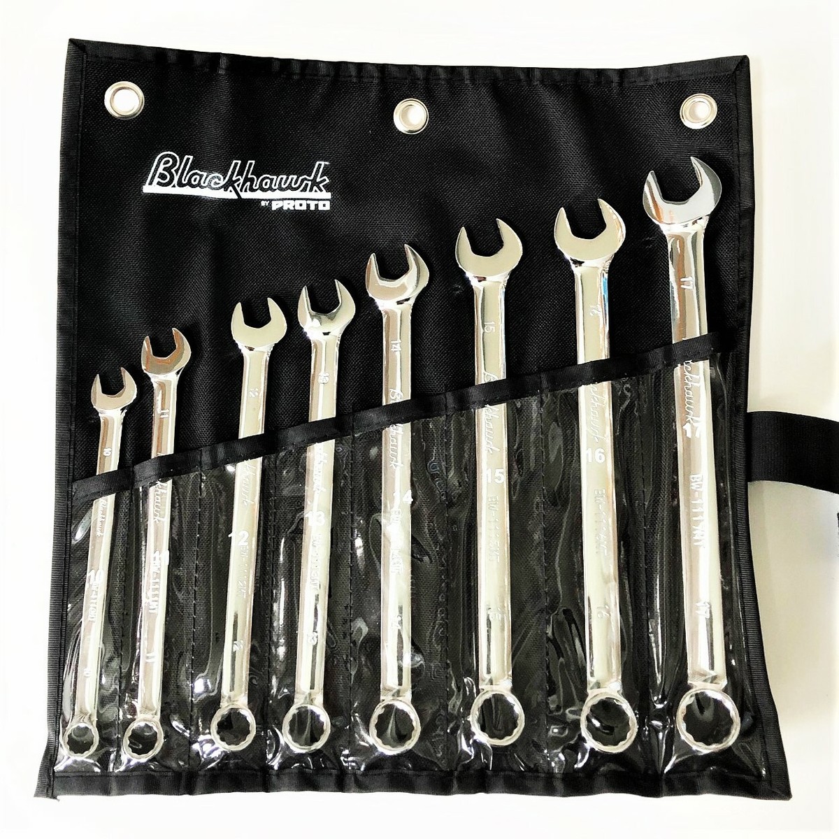 8pc Blackhawk Proto Long Pattern Combination Wrench Set 12