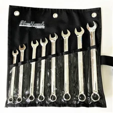 8pc Blackhawk Proto Long Pattern Combination Wrench Set 12-Pt. METRIC BW-1108MTS