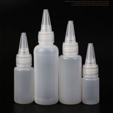 20 Pcs 10ml 20ml Empty Plastic Glue Bottles With Screw-On Lids Squeeze Bottles