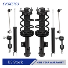 Front Struts Rear Shocks w/ Sway Bars Link For 12-14 Hyundai Sonata Kia Optima
