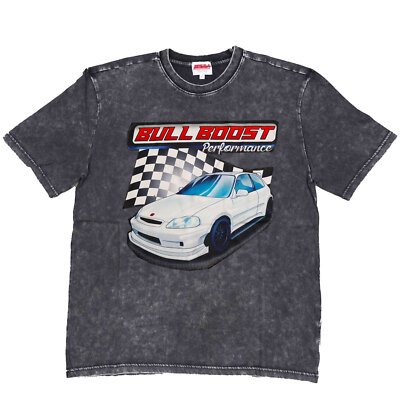 Vintage Acid Wash 250GSM Civic EK Hatch Heavy Cotton Pre Shrunk T Shirt US