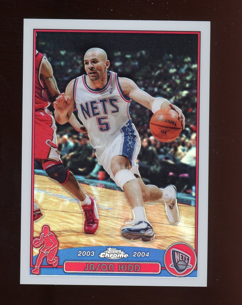 2003-04 Topps Chrome Refractor #5 Jason Kidd Dallas Mavericks HOF