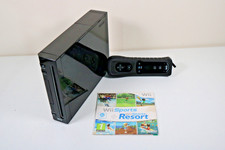 Black Wii System: Console, MotionPlus Remote, Wii Sports/Sports Resort & Cables