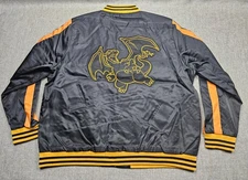 Pokemon Center Charizard Jacket Mens XL Varsity Bomber Insulated Embroidered