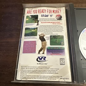 VR Soccer (Sega Saturn) Complete CIB W Reg - Tested - Authentic
