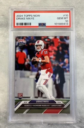 2024 Topps Now DRAKE MAYE 1ST CAREER START ROOKIE RC SP #10 /11005 PSA 10 GEM MT