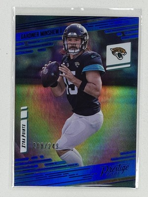 Gardner Minshew 2021 Panini Prestige Xtra Points Blue 174/249 Jaguars #128