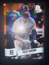 2024 Topps Big League - Uncommon Rainbow Foil Riley Greene #246 Electric Orange