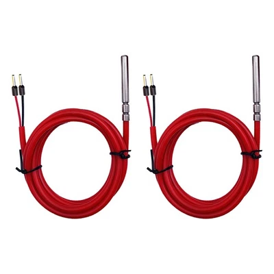 Temperatursensoren 2 Stk. PT1000 mit 2m Kabel Widerstandsthermometer Offgridtec